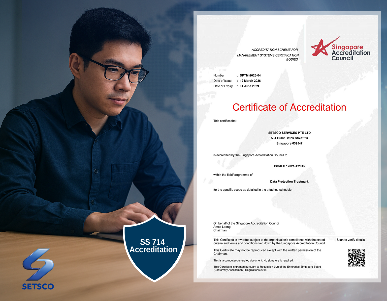 SETSCO achieved SS 714 Accreditation