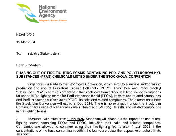 PFAS in Firefighting Foams: What the 2026 Regulation Means for Your Operations.